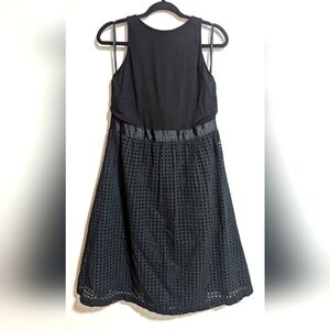 MiXT‎ By Heidi Weisel Black Eyelet Sleeveless Dress Size 12